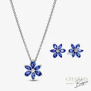 Красиво синьо цвете - комплект